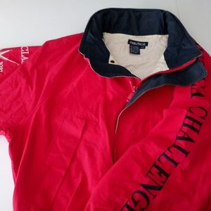 Nautica Challenge light jacket. Red.